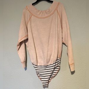 Free People Intimates off-shoulder bodysuit.